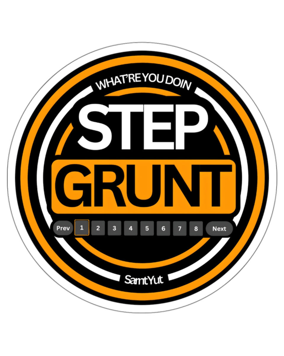 StepGrunt Sticker