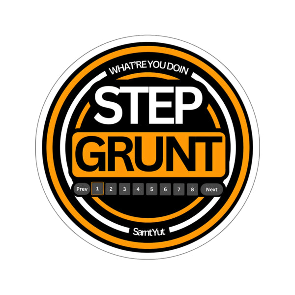 StepGrunt Sticker