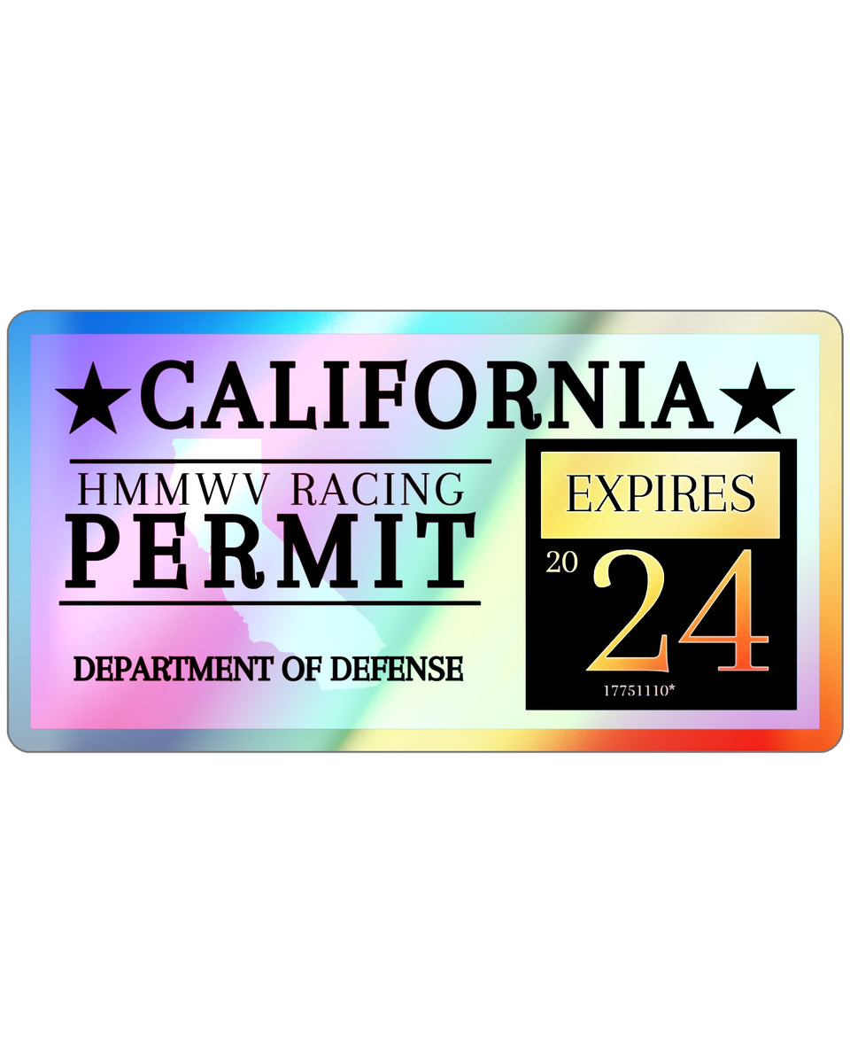 HMMWV Permit (CA)