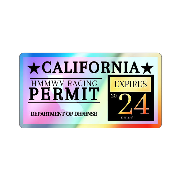 HMMWV Permit (CA)