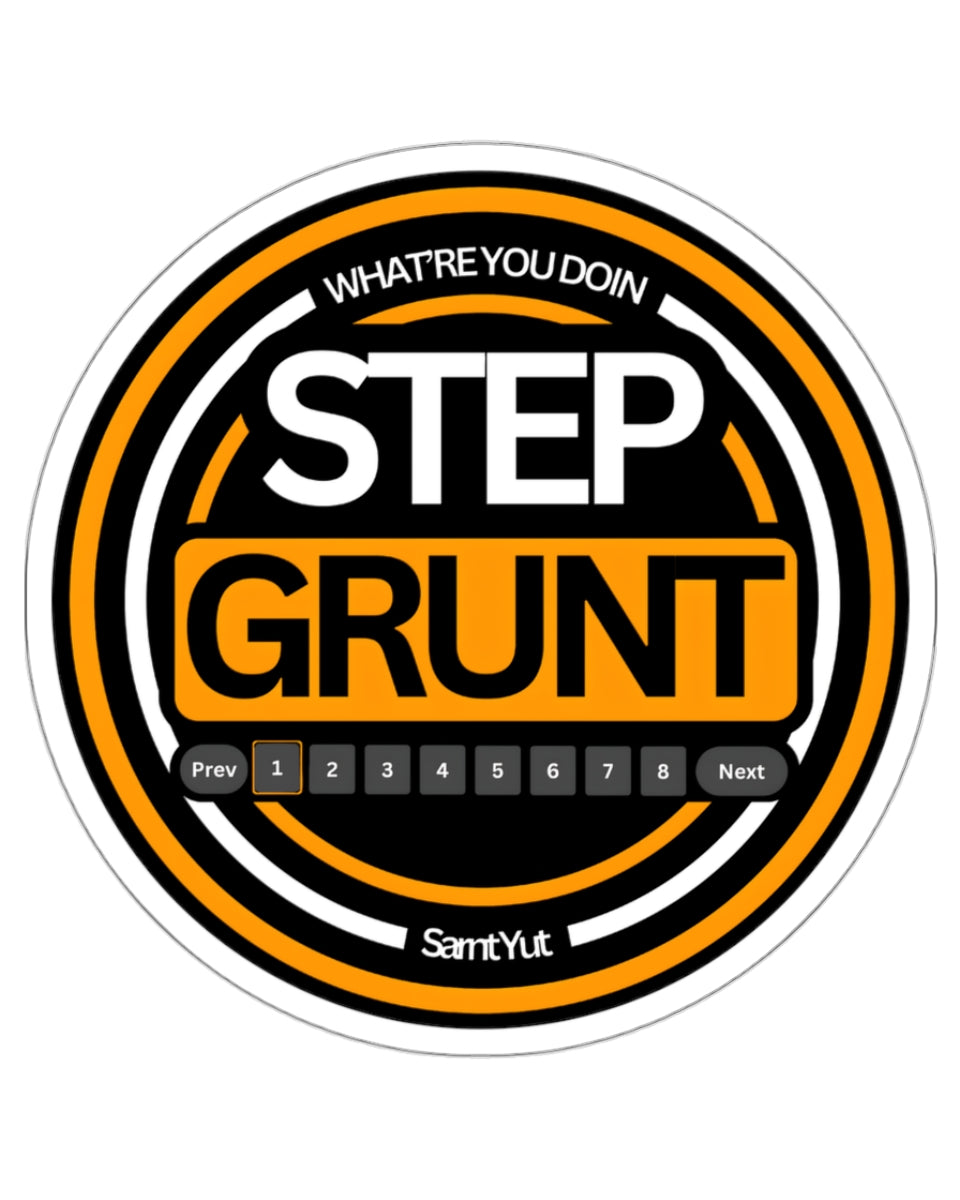 StepGrunt Sticker